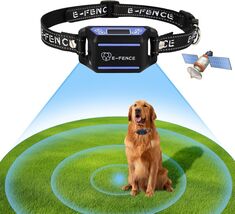 E-FENCE GPS Wireless Dog Collar Electric Fence System, Beep/Vibration/Shock - $36.00