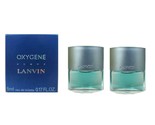 Lanvin Oxygene Homme COLOGNE Men LOT 2 X  0.17oz/ 5ML EDT Splash TRAVEL ... - £11.97 GBP