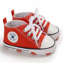 Orange Newborn Baby Boy Girl Sneakers Toddler 0-6 months - £9.58 GBP