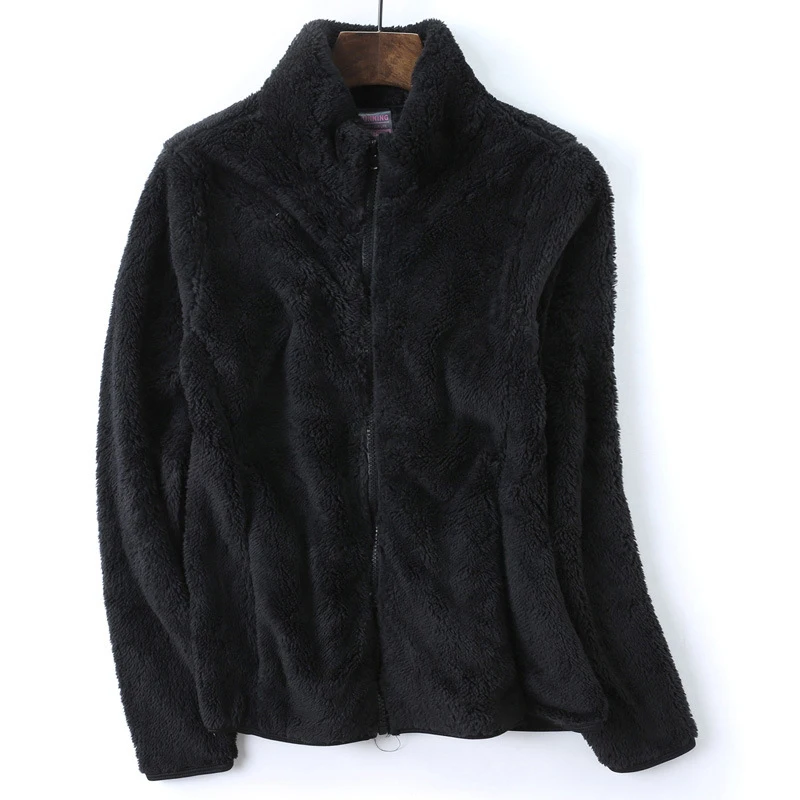  Winter New Warm Women Coral Fleece Sweatshirts  Coat Solid Color Ladies Plus Ve - £87.62 GBP