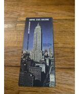 Vntg 1960's Empire State Building Pamphlet Brochure Fold-Out Full color ... - $12.86