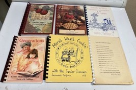 Lot Of 6 Vintage Cookbooks Spiral - £38.38 GBP