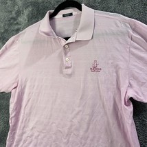 Marbas Polo Shirt Mens Large Pink Made in Italy Old Head Golf Preppy Golfer - $16.59