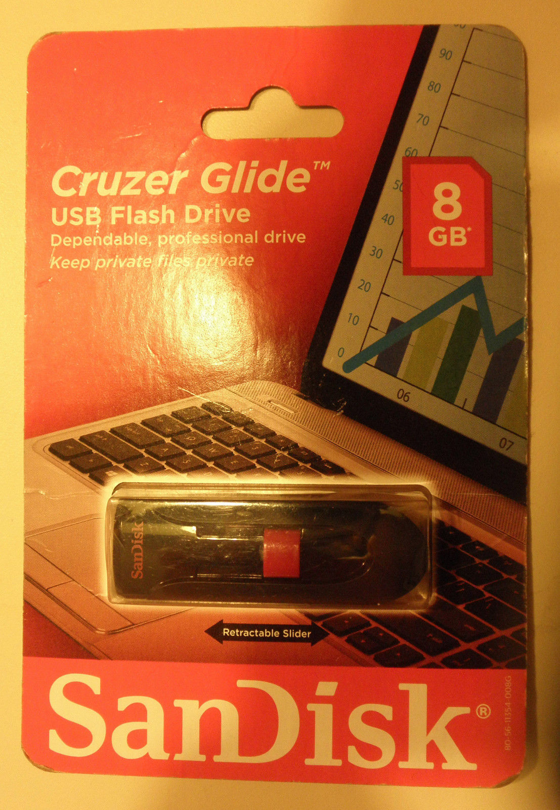 Sandisk Cruzer Glide 8GB, New! - £3.92 GBP