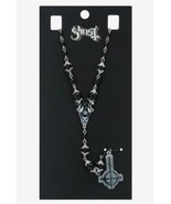 GHOST Band Papa Emeritus Grucifix Charm Rosary Beads Necklace - £22.60 GBP