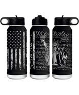 Liberty 32 Ounce American Flag Double Walled Stainless Steel Insulated 3... - £33.71 GBP