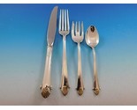 Edgemont Gold by Gorham Sterling Silver Flatware Set 8 Service 35 Pieces... - £1,988.45 GBP