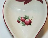 Pfaltzgraff Delicious Strawberry Serving Bowl Red Apple Floral  - $14.80