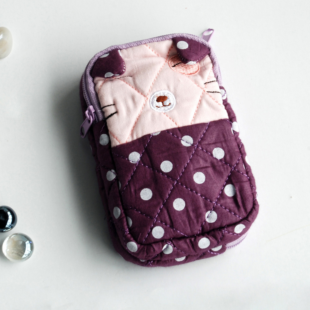 [Little Cat] Wallet PursePouch Bag (2.8 X 4.7 X 0.98 inches)