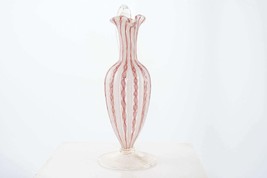 Mid Century Venetian Latticino Glass Ewer - £178.05 GBP