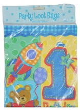 Party Loot Goody Gift Bag 1st Birthday 8 Count Teddy Bear - £8.77 GBP