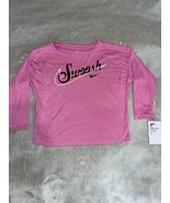 Girl&#39;s Pink Nike Long Sleeve Graphic Shirt 6X (L) - $277.08 MXN