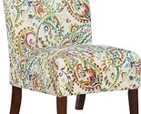 Karen Curved Back Slipper Chair, Dark Walnut - $207.99