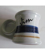 Vintage 70&#39;s 80&#39;s CLAY IN MIND Personalized Handmade Ceramic &quot;Jim&quot; Name ... - $570.01 MXN