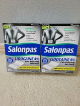 2x15 Patches Each Salonpas Pain Relieving Gel-Patch Max Strength Free Shipping - £33.97 GBP