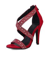 Women&#39;s Stiletto High Heel Dress Sandals Party Fashion Summer Open Toe C... - £26.46 GBP