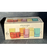 Circleware 6 piece set of 2 oz Multicolor Shot Glasses “Cityscape&quot; New - £11.94 GBP