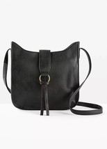 FREEMANS Black Faux Suede Satchel Bag ONE SIZE (F541) - $48.93