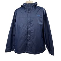 The North Face Hyvent Mens Blue Hooded Zip Up Rain Windbreaker Jacket 2XL Unisex - £62.06 GBP