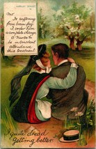 Vintage 1920s Novelty Post Card Funny Doctors Note: So Far the Cure is Immense - £8.97 GBP
