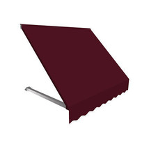 Awntech RR22-US-5B 5.38 ft. Dallas Retro Window &amp; Entry Awning, Burgundy... - £314.52 GBP