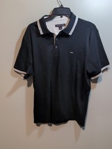 Michael Kors Men&#39;s Black Logo Polo Shirt Large Embroidered GR05FY220B NWT - $22.77