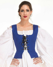 Women&#39;s Reversible Peasant Bodice, finest fabric handmade one by one, CO... - £46.21 GBP