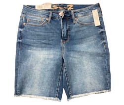 Seven7 Sunset Bermuda Shorts Womens Size 4 Blue 9&quot; Inseam - £11.30 GBP