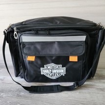 Harley Davidson Tour Pak insulated picnic bag Dishes w/ Stored Waterproo... - £26.95 GBP