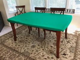FELT poker table cover fits 6 ft LIFETIME RECTANGLE TABLE - CORD DWST/ B... - £77.97 GBP