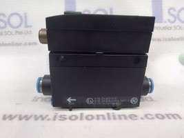 Festo SFE1-LF-F200-WQB-P21-M12 Flow Sensor 4.04 1.51 Rotatable Display NIB - $179.00
