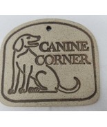 Wall Plaque Canine Corner 1970s Dog Ceramic Small - $18.95