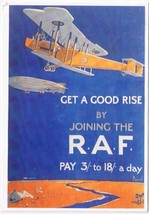 Military Postcard United Kingdom UK RAF Recruitment Get A Good Rise - £6.28 GBP