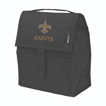 NFL New Orleans Saints Freezable Lunch Bag Black Beach Sports Lunchbox NEW - £17.32 GBP