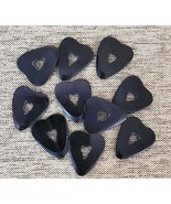 Buffalo Horn Set of 10 Unique Rare Heart Shaped Handmade Guitar Picks Pl... - £19.59 GBP