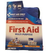 First Aid Only Kit Essentials Bandages Wound Closure Gauzes Pain Relief ... - £11.37 GBP