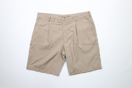 Nike Golf Mens Size 38 Distressed Pleated Tech Chino Shorts Brown Polyester - £23.44 GBP