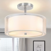 3-Light Semi Flush Mount Ceiling Light Fixture - Easric Modern Light Fixtures Ce - £39.88 GBP