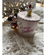 Disney Mickey Mouse Figure  Teleflora Happy Birthday Cake  Planter Vase ... - $10.00