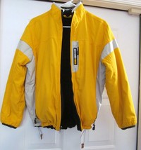 Abercrombie &amp; Fitch Jacket Coat Reversible +1892 Mountain Outerwear Yellow L - £30.65 GBP