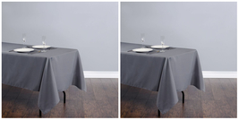 60 x 102 in Rectangular Polyester Tablecloth Wedding Event Party - Charc... - $33.31