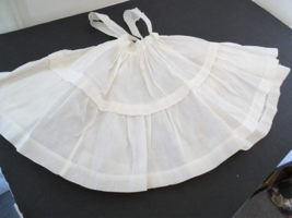 Vintage 1940&#39;s White Jumper Dress or Full Slip for Large Size Doll - £15.70 GBP