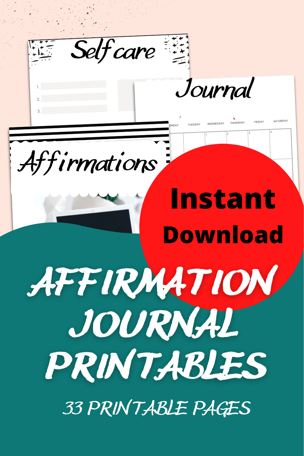 Manifestation and SelfCare Journal/Planner - $2.99