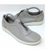 ECCO Soft 7 Zip II Gray Leather Slip-on Loafer Sneakers - Women&#39;s US 6 /... - $40.96 CAD