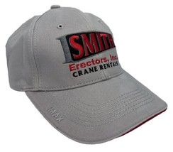 Smith Erectors Hat Cap Gray Adjustable One Size Crane Rentals Structural Fab - £15.63 GBP