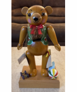 E.M. Merck KWO Old World Christmas Beach Bear Nutcracker 11&quot; Signed Germany - €141,13 EUR