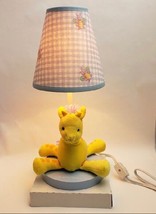 Cathy Heck Cuddly Noah Plush Nursery Bedside Lamp Multi-Color New - £35.57 GBP