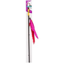 Spot Feather Dangler Teaser Cat Toy Assorted Colors - £7.82 GBP