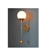 Modern Brass Wall Sconce Lamp Light Mid Century Brass Wall Light Lamp by LD - £343.13 GBP