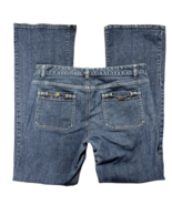 MICHAEL KORS Jeans Aqua Blue Mid Rise Straight Leg Cotton Women&#39;s Size 8 - $512.99 MXN